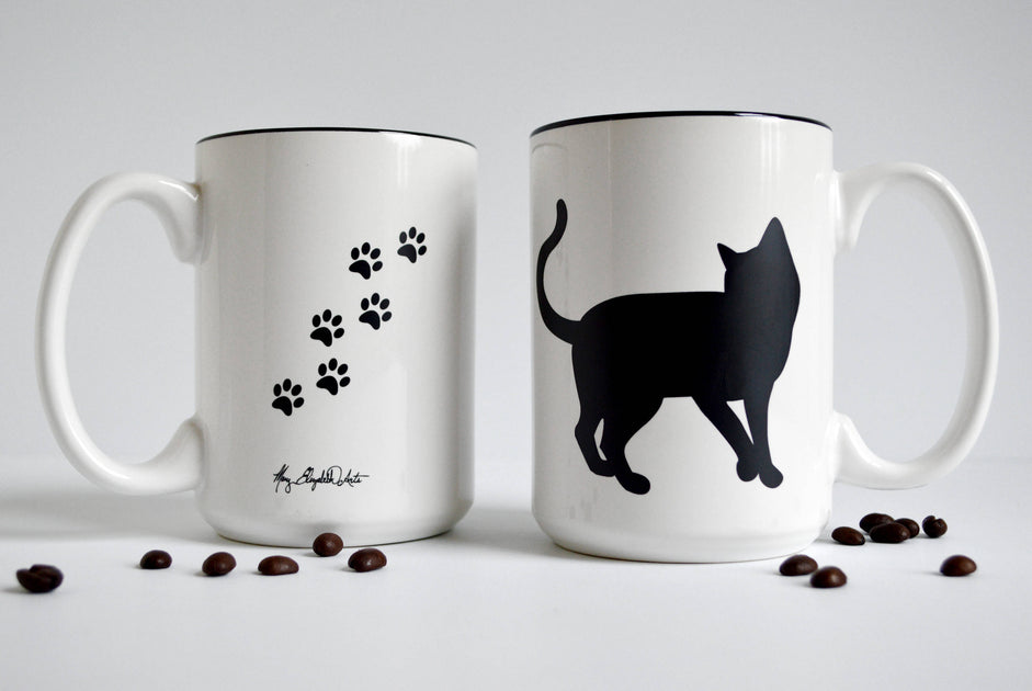 Black Cat Coffee Mugs, Best Coffee Mugs For Cat Lovers, Gift for black -  Gerbera Story